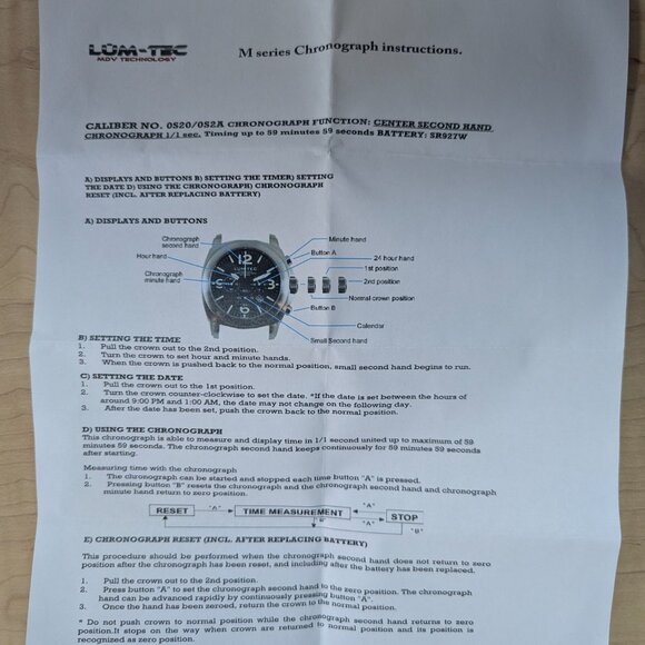 LUM-TEC M1 Chronograph - Picture 10 of 10